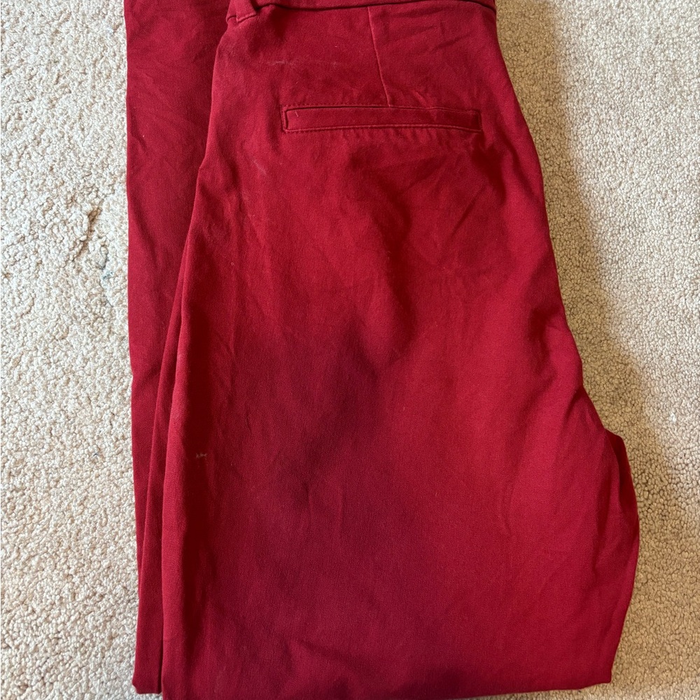 Old Navy Red Skinny Pixi Pants